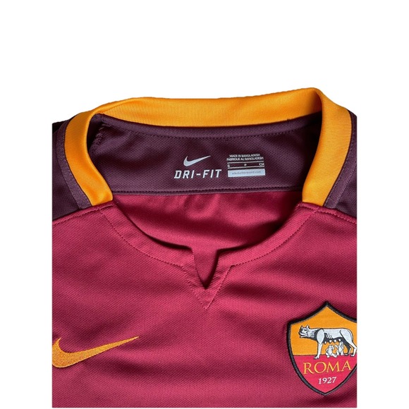 Nike Dri Fit AS Roma 2015 Home Jersey Size Small Soccer Authentic 056745137 - Picture 5 of 6